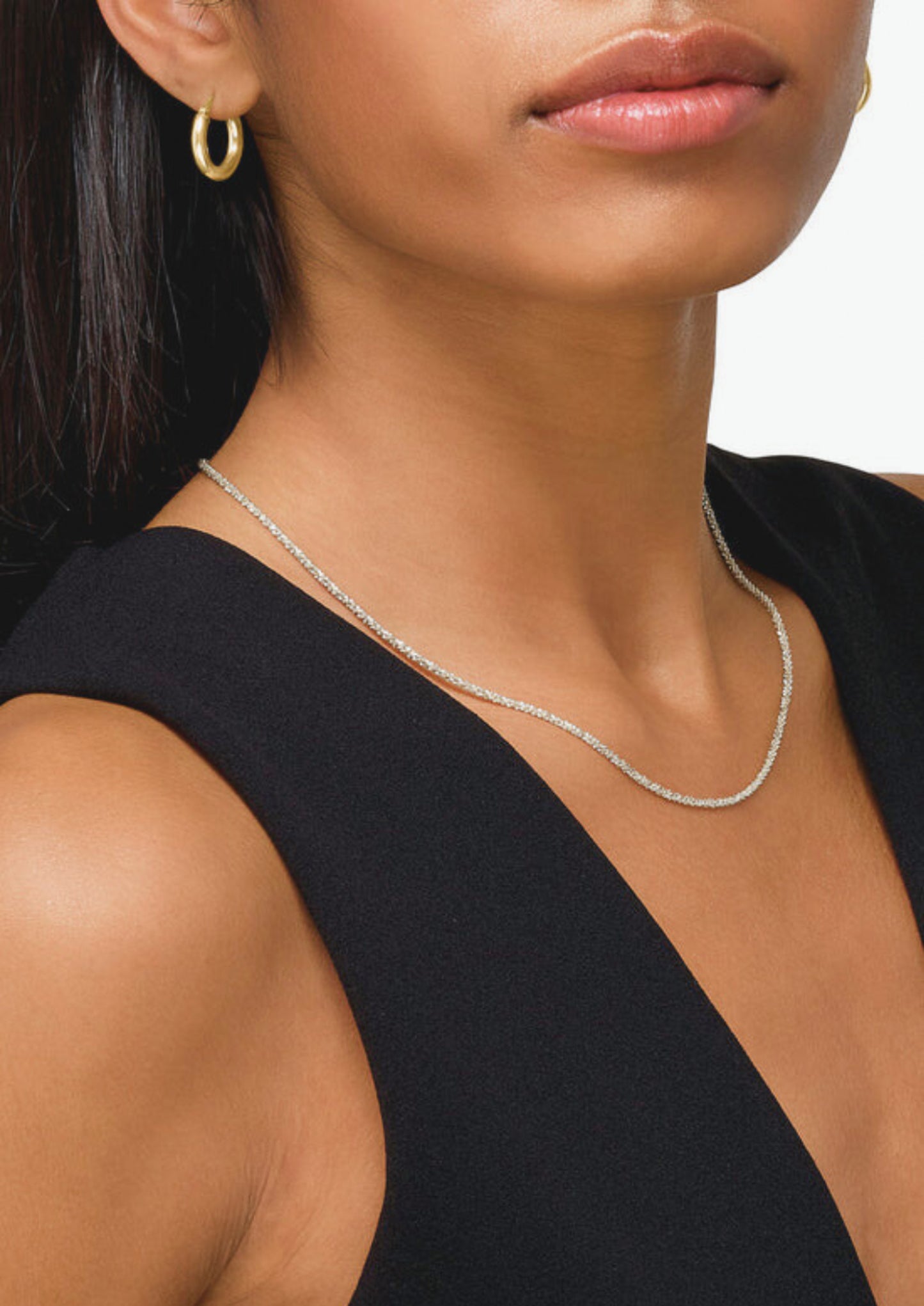 Nina disco necklace silver - Buccarello