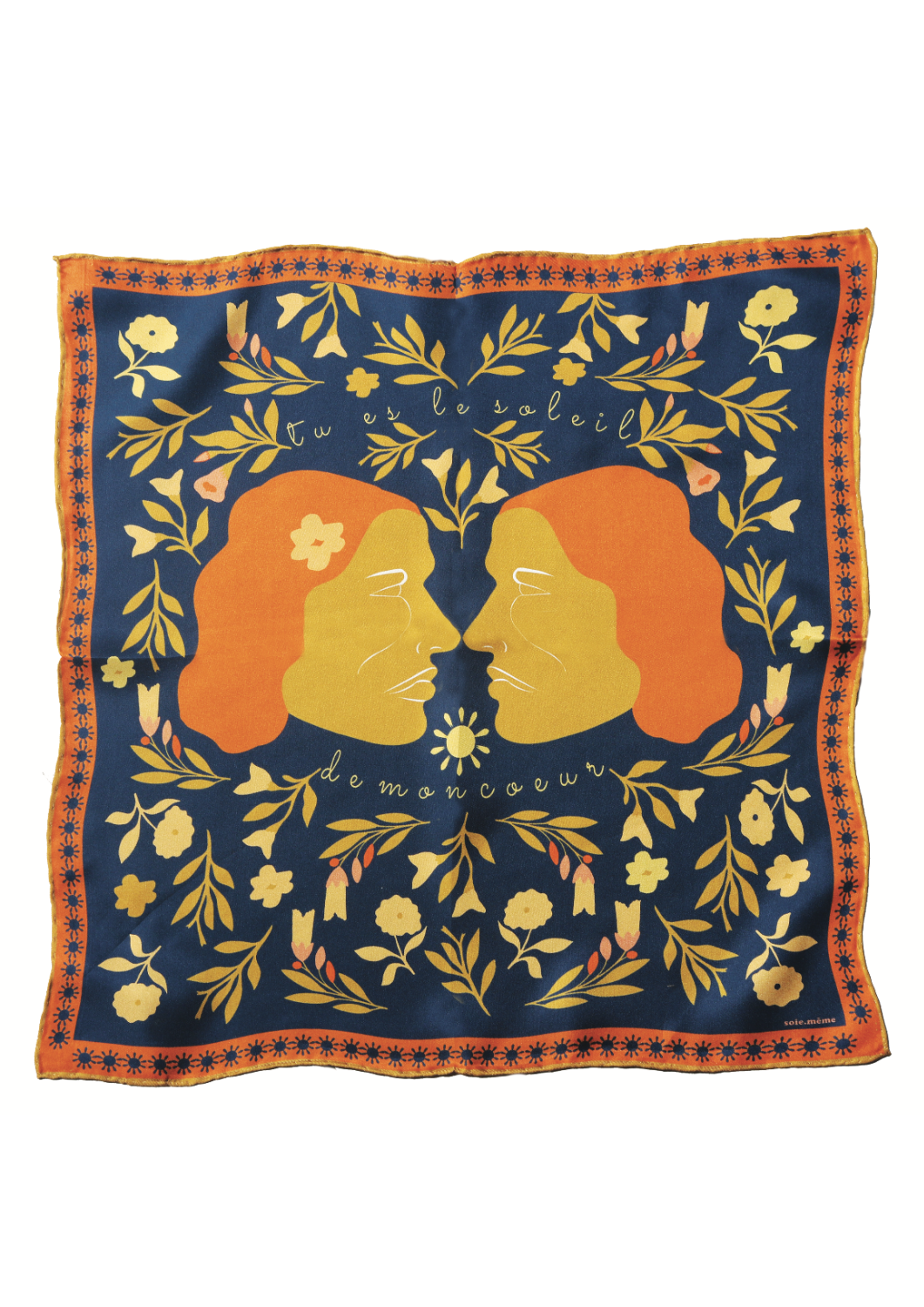 Sunshine people silk scarf - Soie.meme