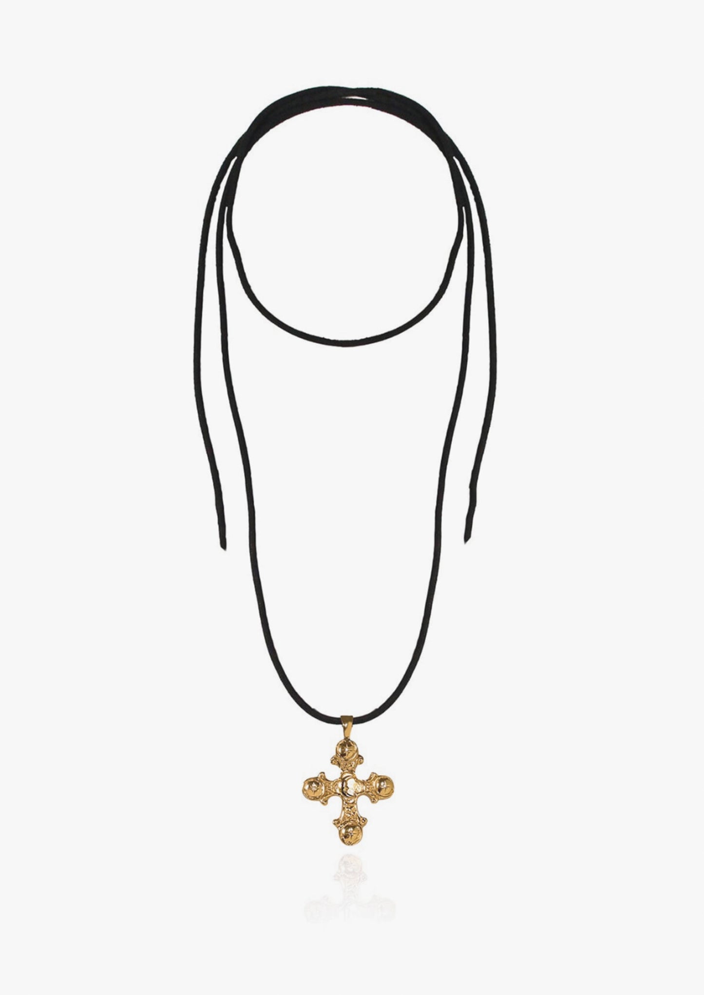 King Neptune statement suede necklace - Hermina Athens