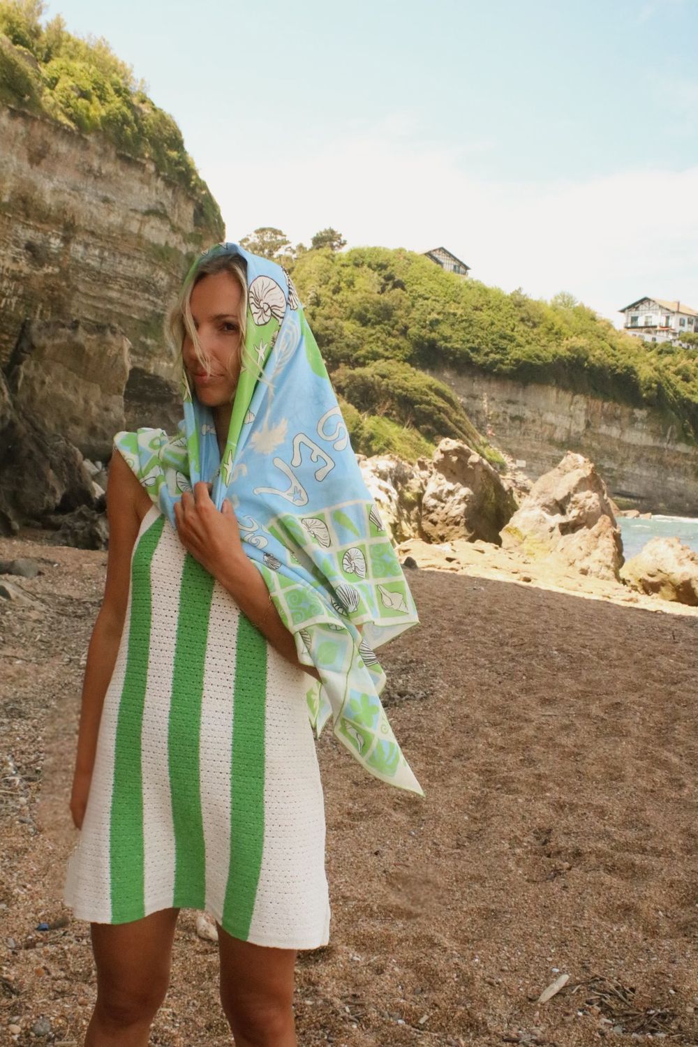 Song of the sea green pareo - Soie.meme