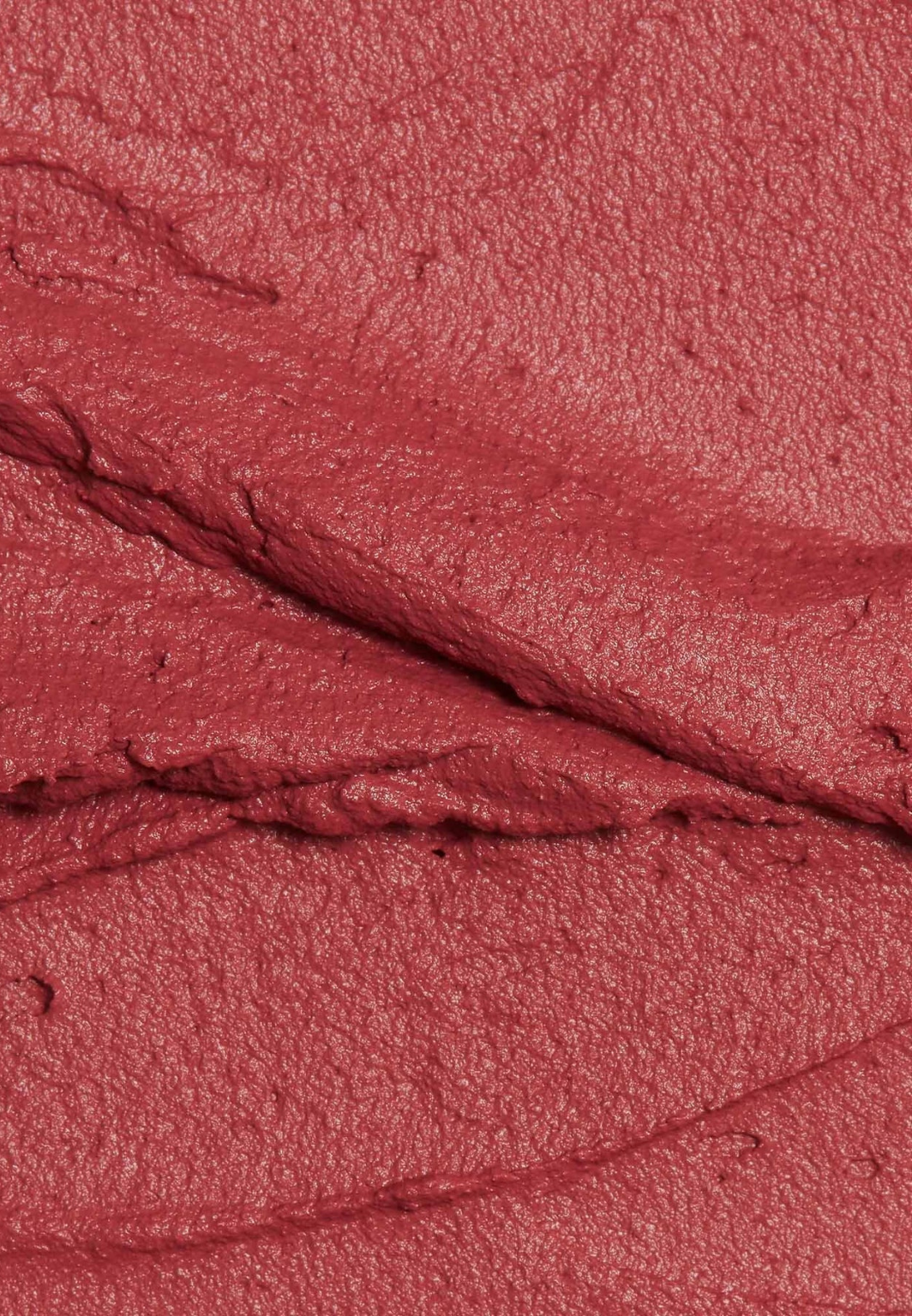Yolaine Paris Camélia Mousse de Rouge lipstick in vintage rose, offering a creamy, velvety matte finish.