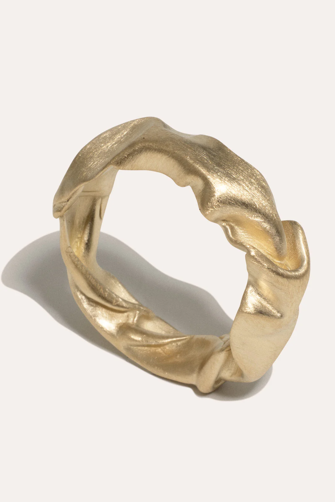 "Notsobig" crunched ring - Completedworks