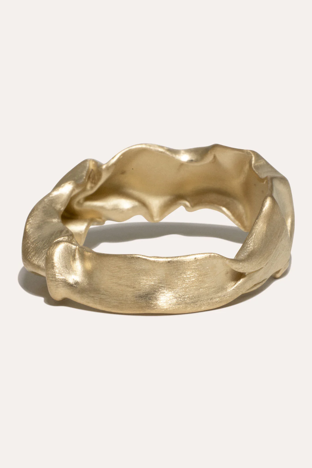 "Notsobig" crunched ring - Completedworks