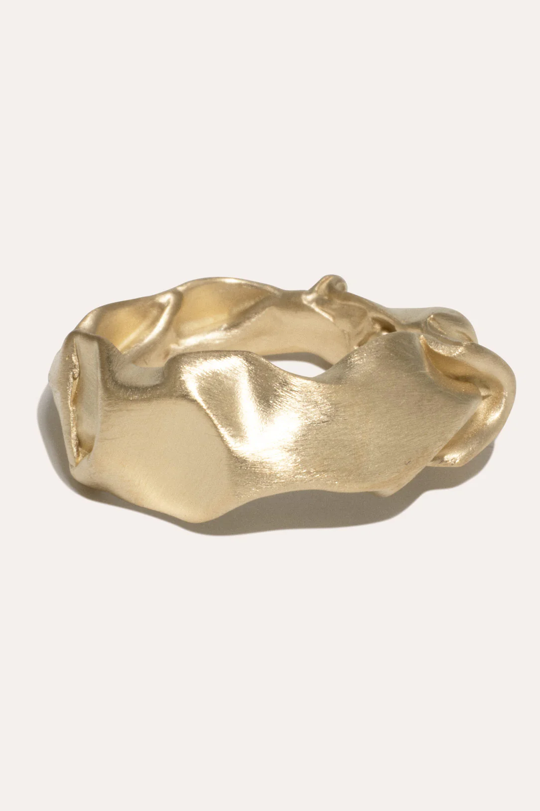 "Notsobig" crunched ring - Completedworks