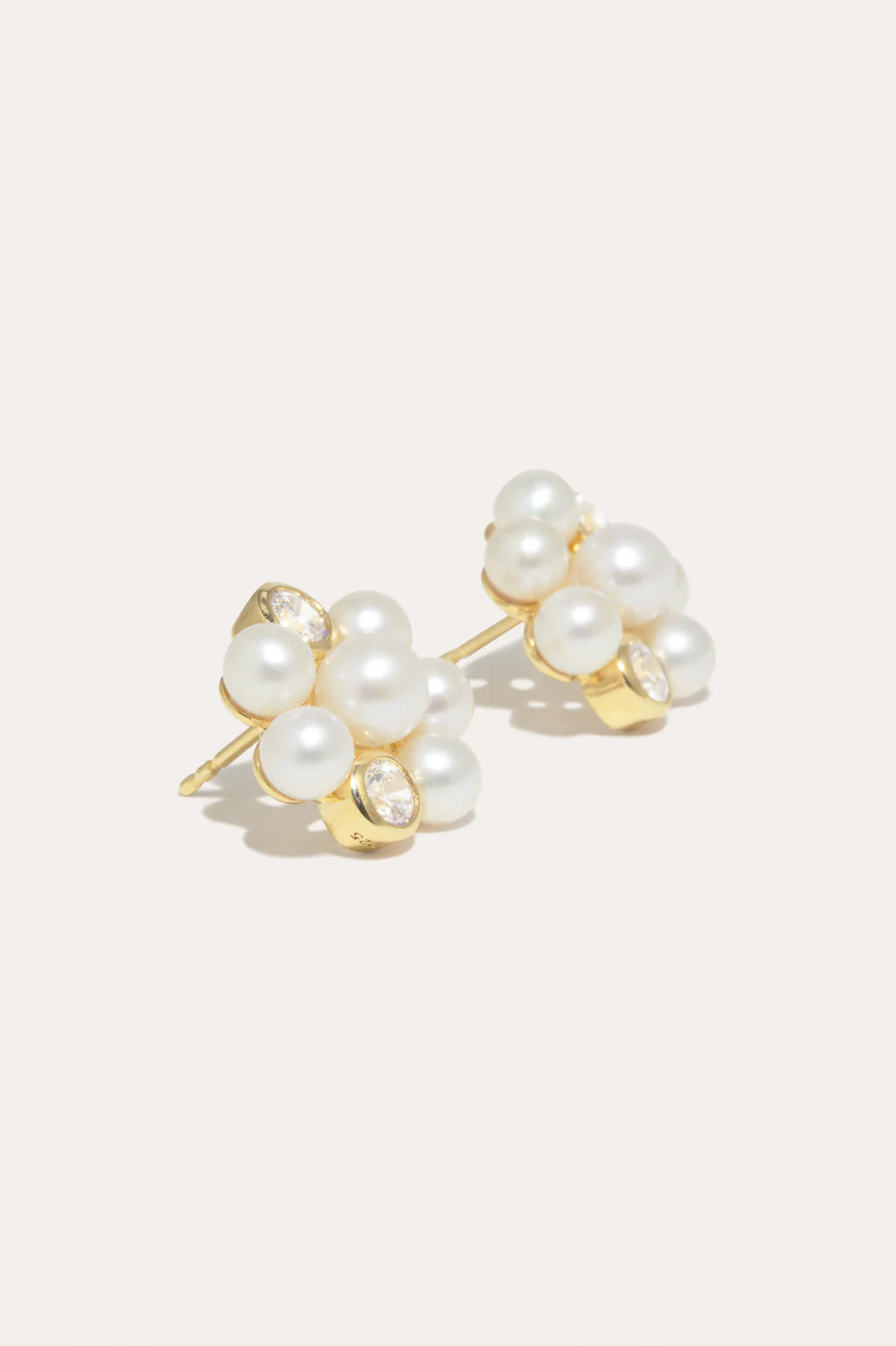 Completedworks vermeil earrings with freshwater pearls and zirconia for an elegant touch.
