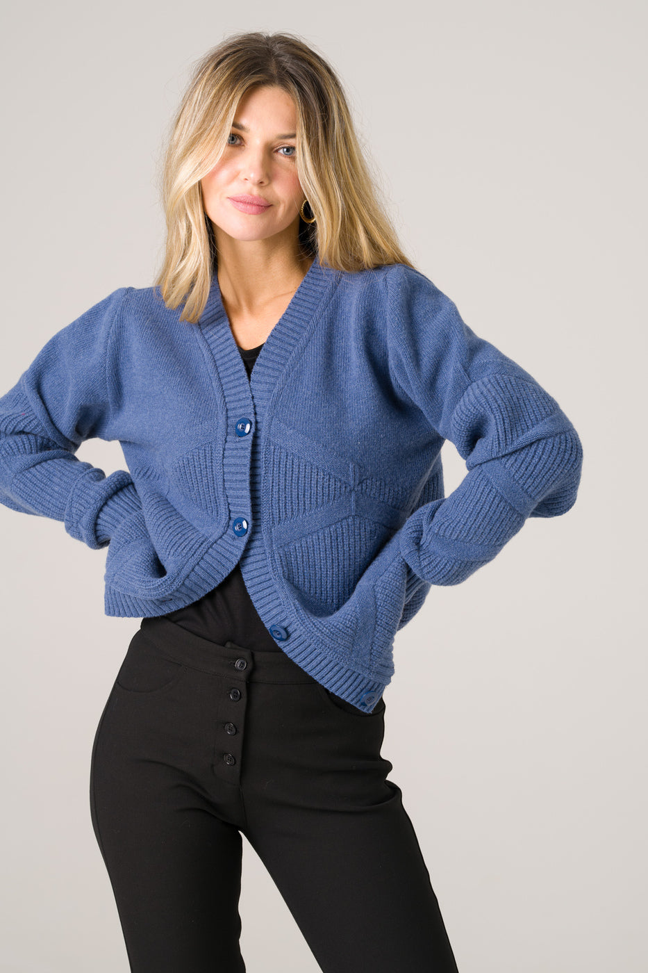 Cardigan Tanaisie blue - Avani Apparel