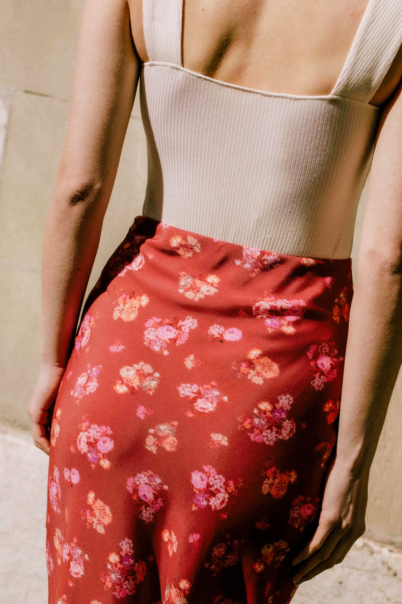 Skirt Iris red - Avani Apparel