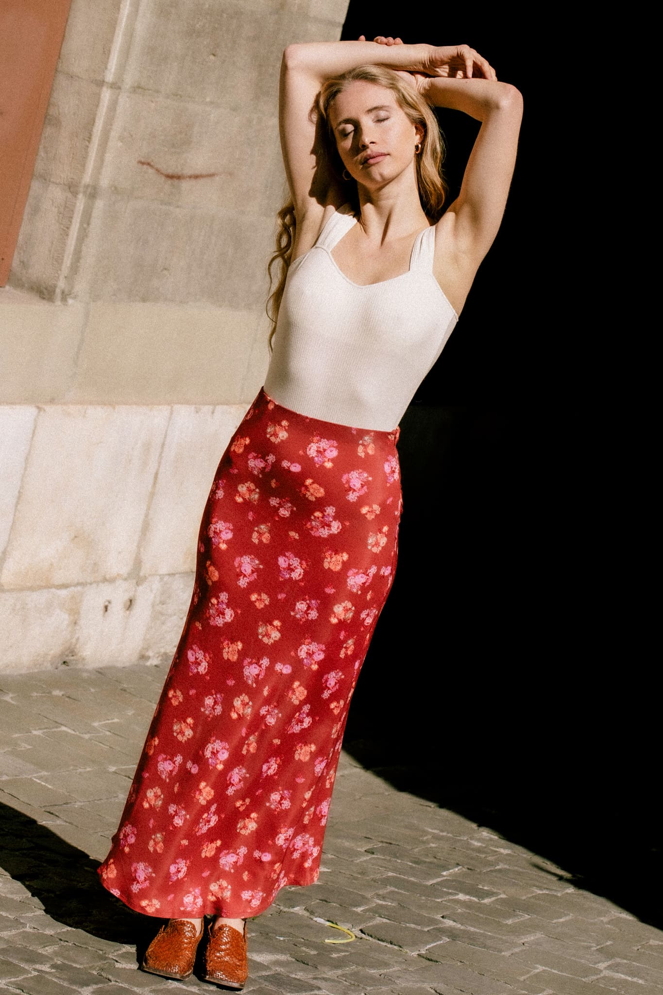 Skirt Iris red - Avani Apparel