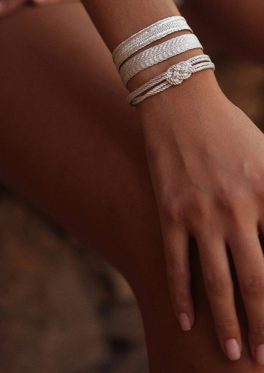 Knot bracelet rose silver - Maayaz