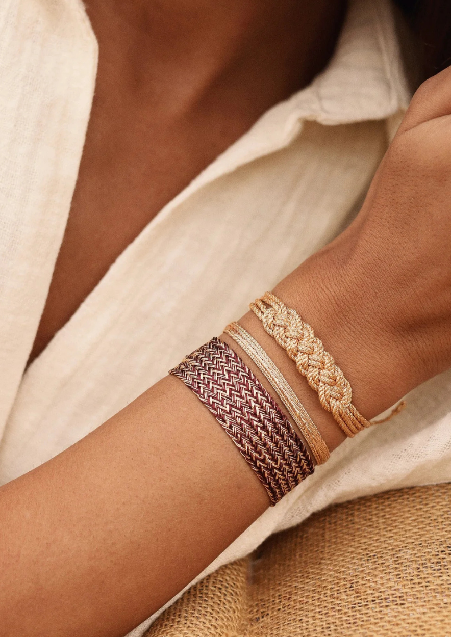 Lace bracelet rose gold - Maayaz