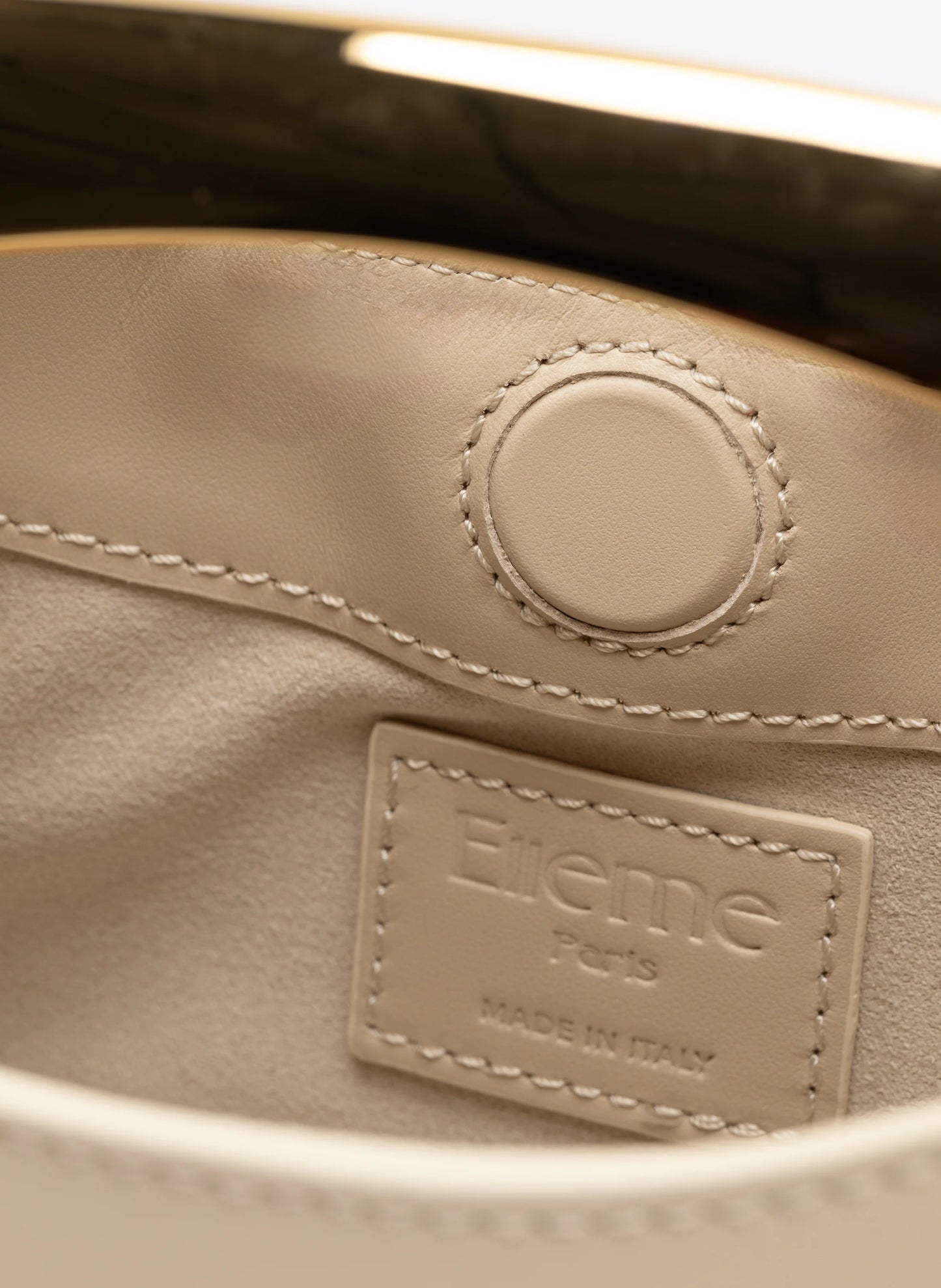 Sesame mini Boomerang leather bag - Elleme