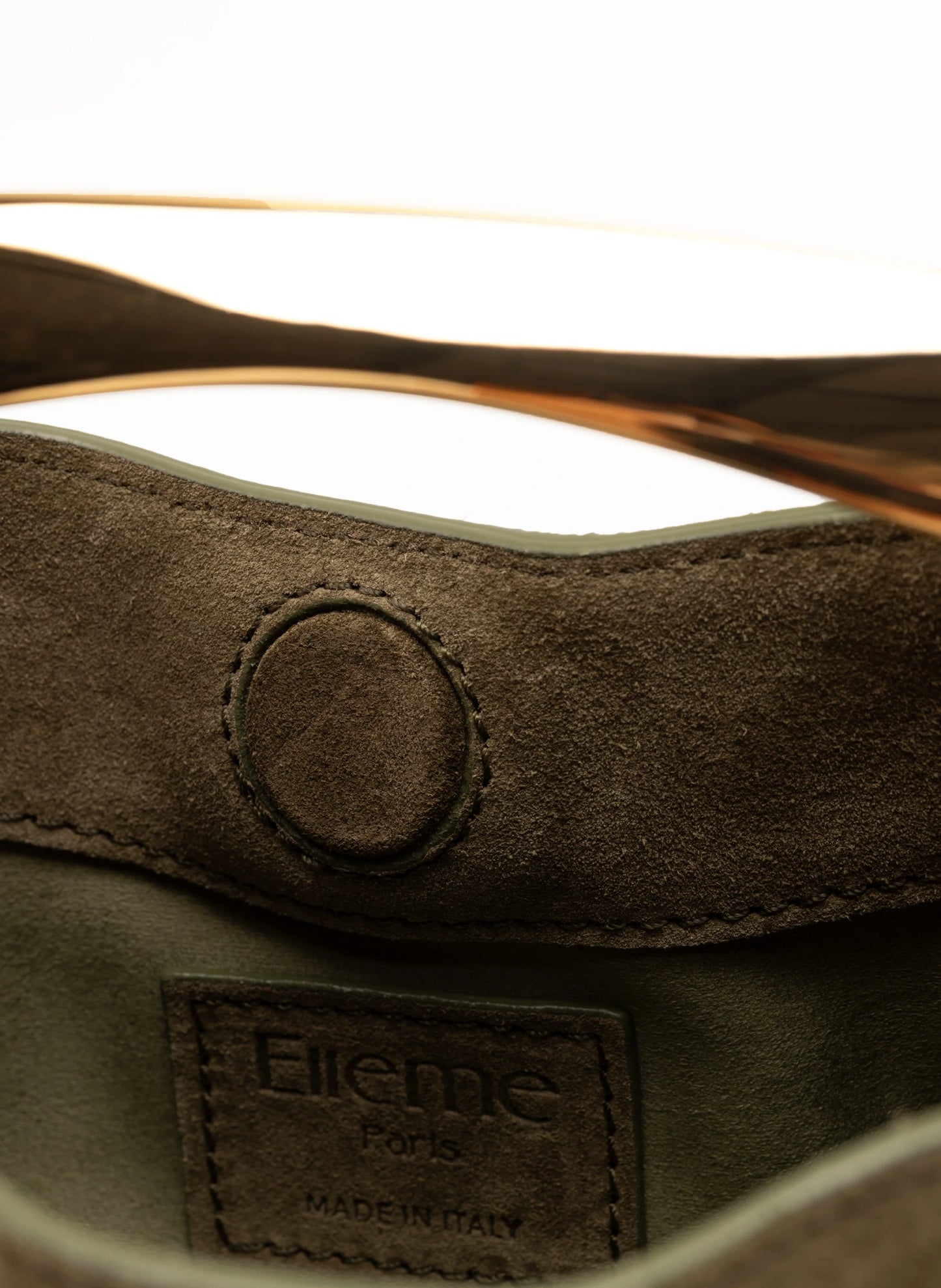 Truffle mini Boomerang suede bag - Elleme