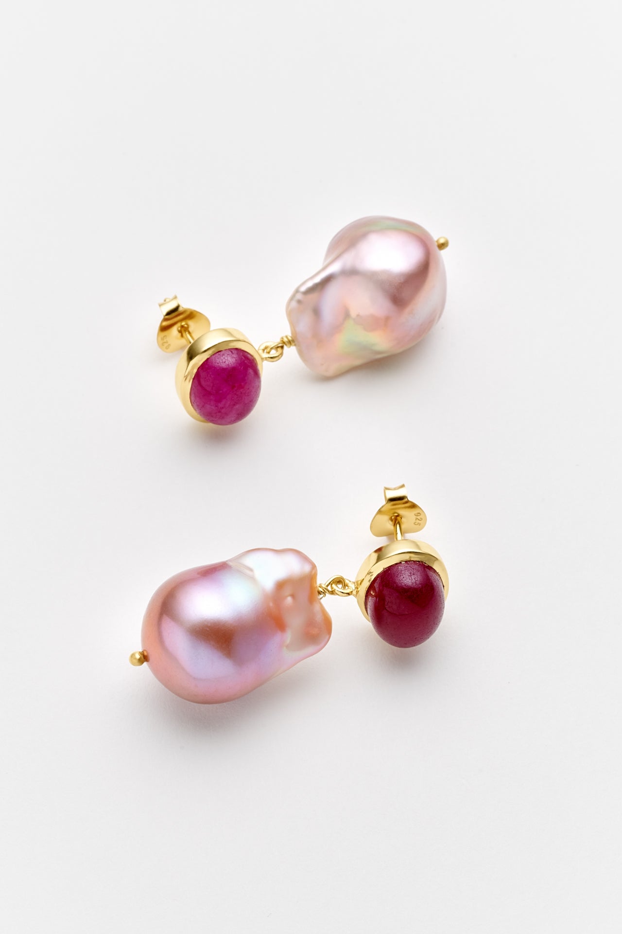 Mizia pink pearl earrings - Buccarello