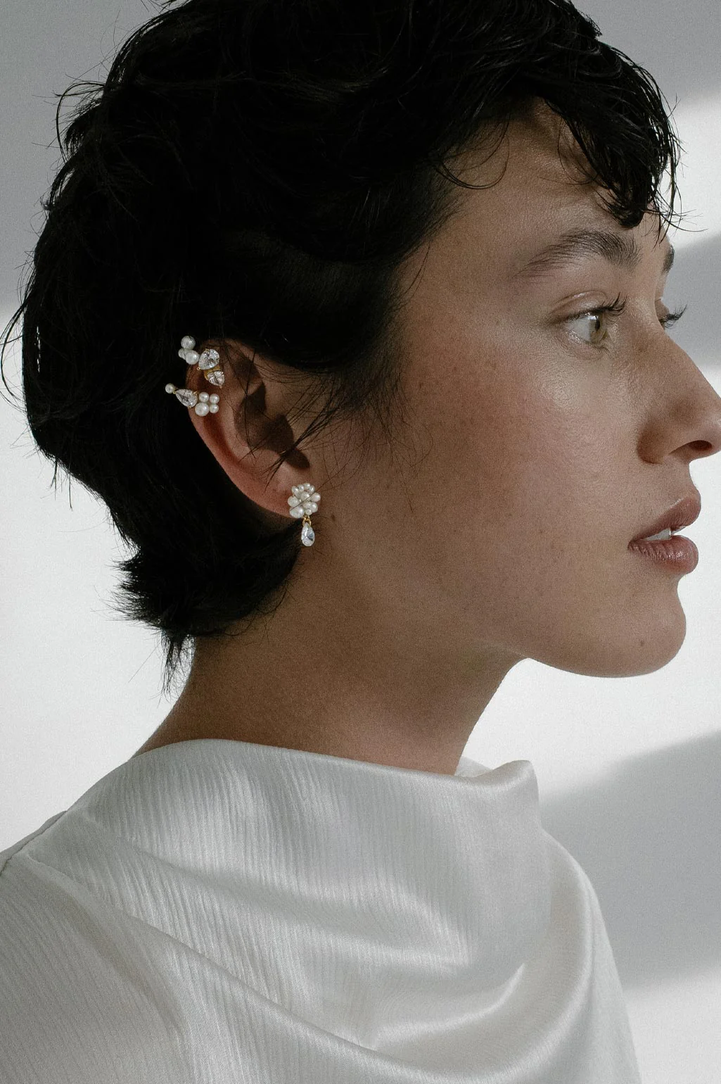 Time is layered in ice earrings - Completedworks