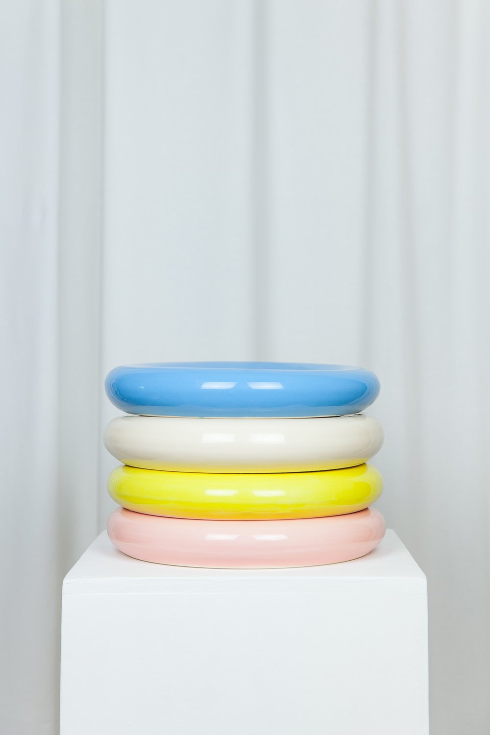 Puffy plate yellow - Lola Mayeras