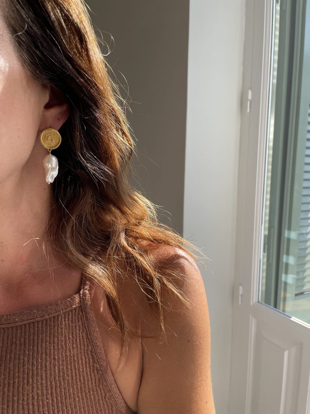 Hercules lost sea pin earrings - Hermina Athens