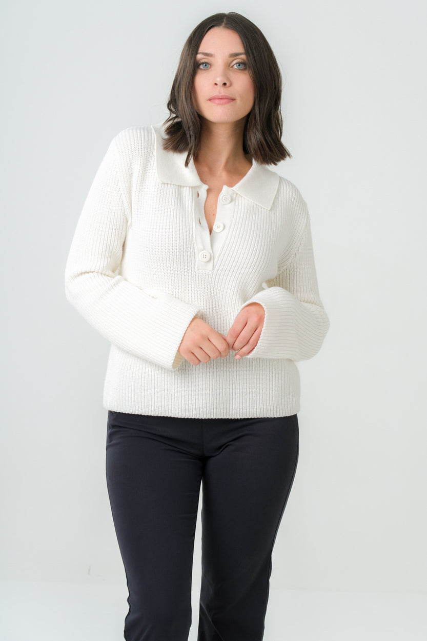 Sweater Torreya off-white - Avani Apparel