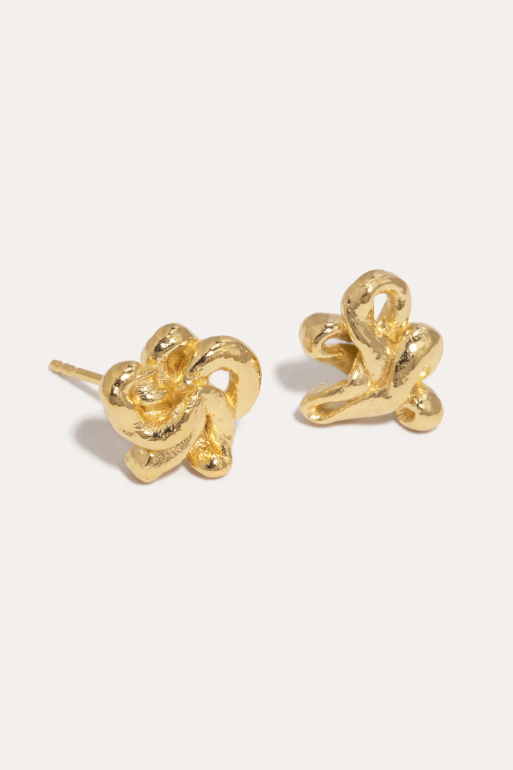 Swirls gold earrings - Completedworks