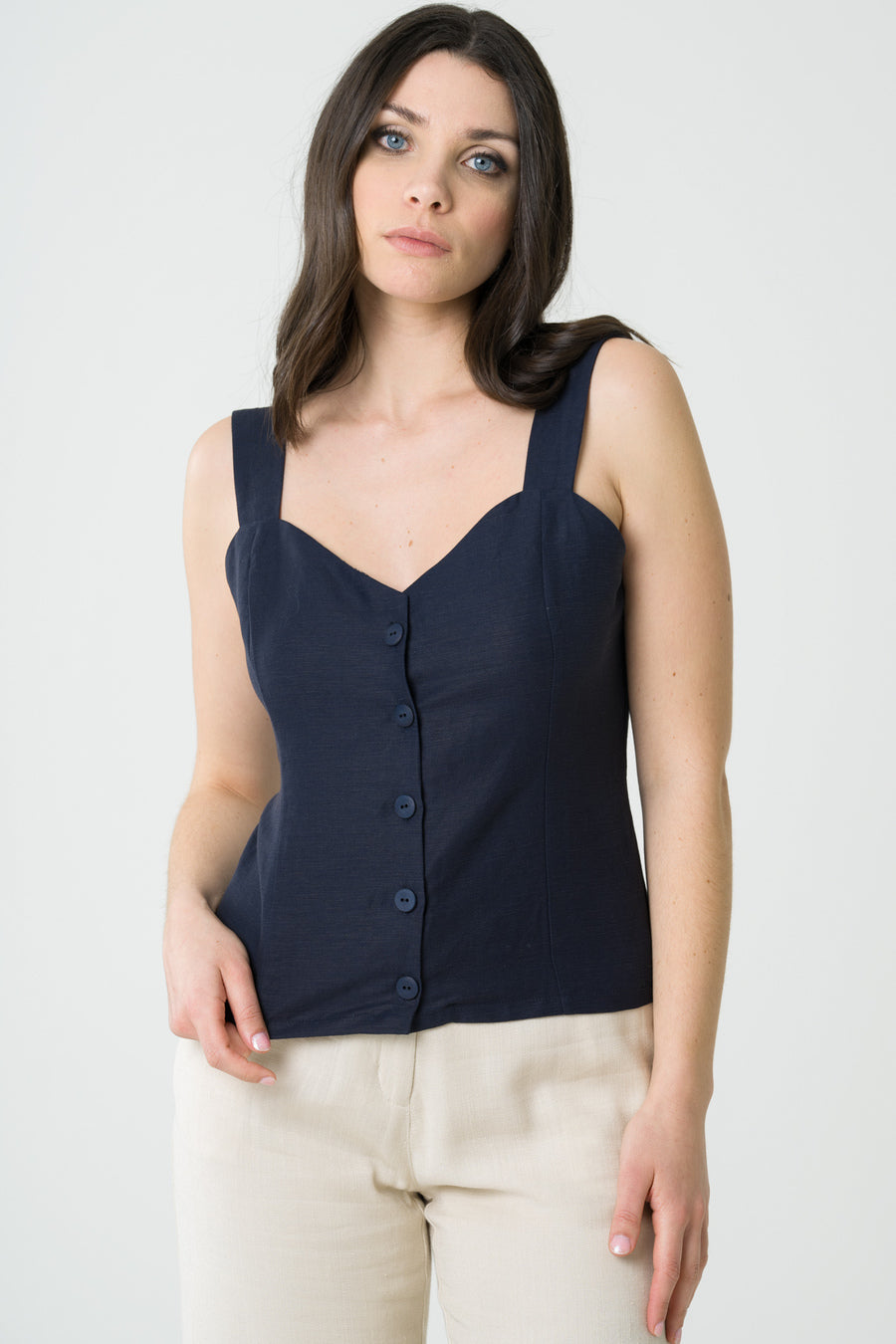 Top Anemone navy - Avani Apparel