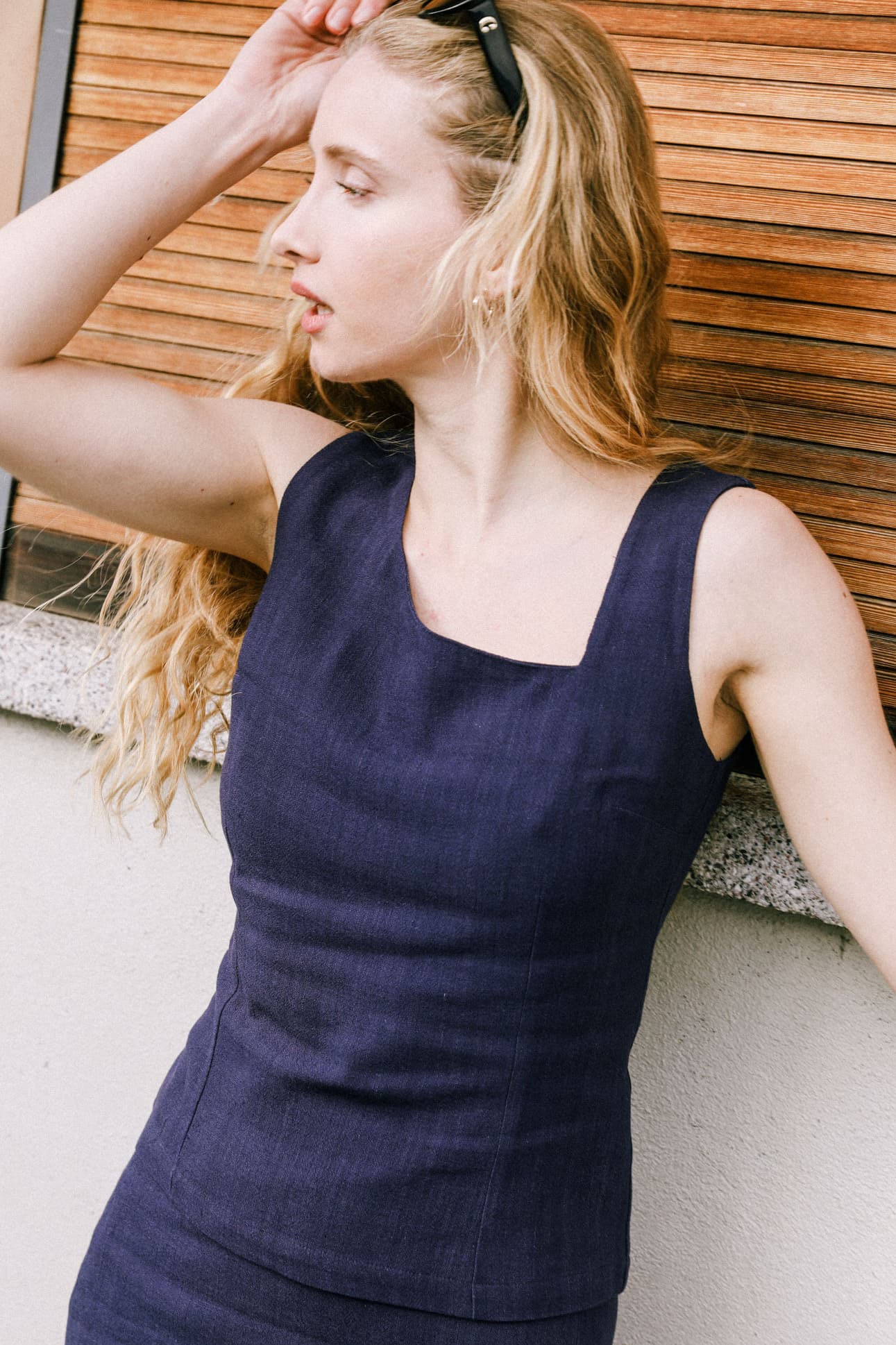 Top Azalée navy - Avani Apparel