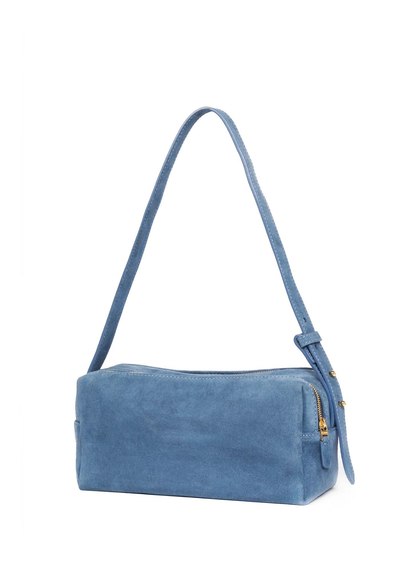 Blue Trousse suede bag - Elleme