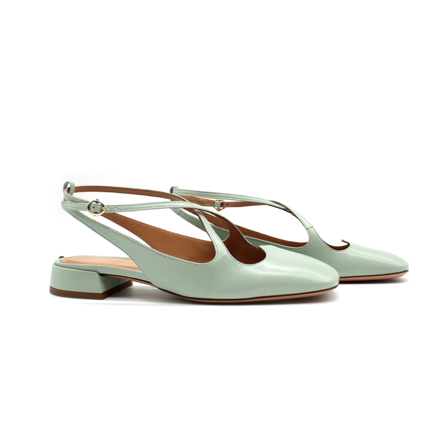 Slingback two for love aquamarine - A.Bocca