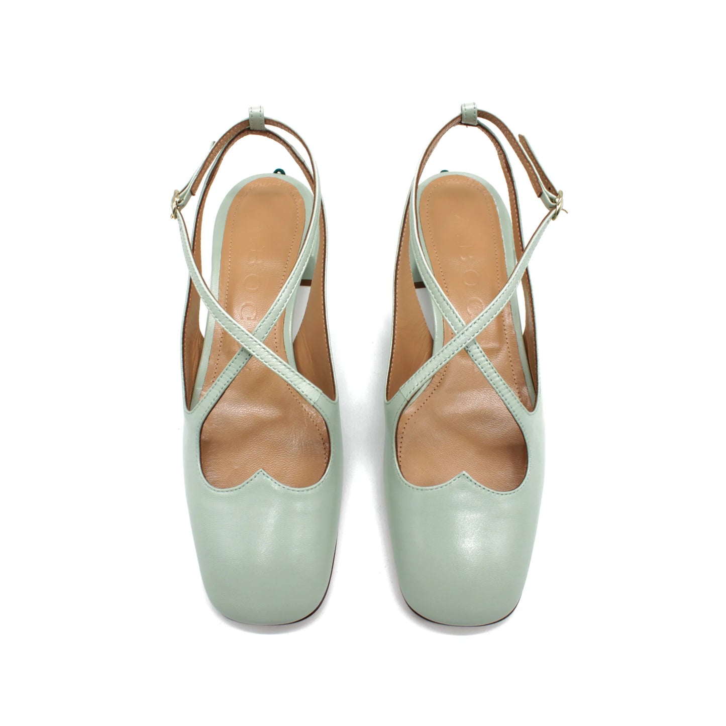Slingback two for love aquamarine - A.Bocca