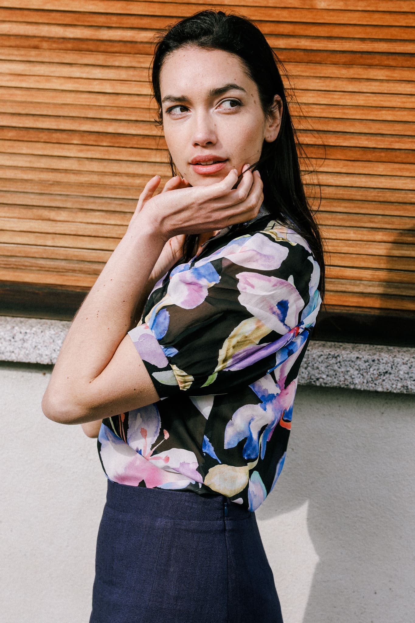 Blouse Magnolia black - Avani Apparel