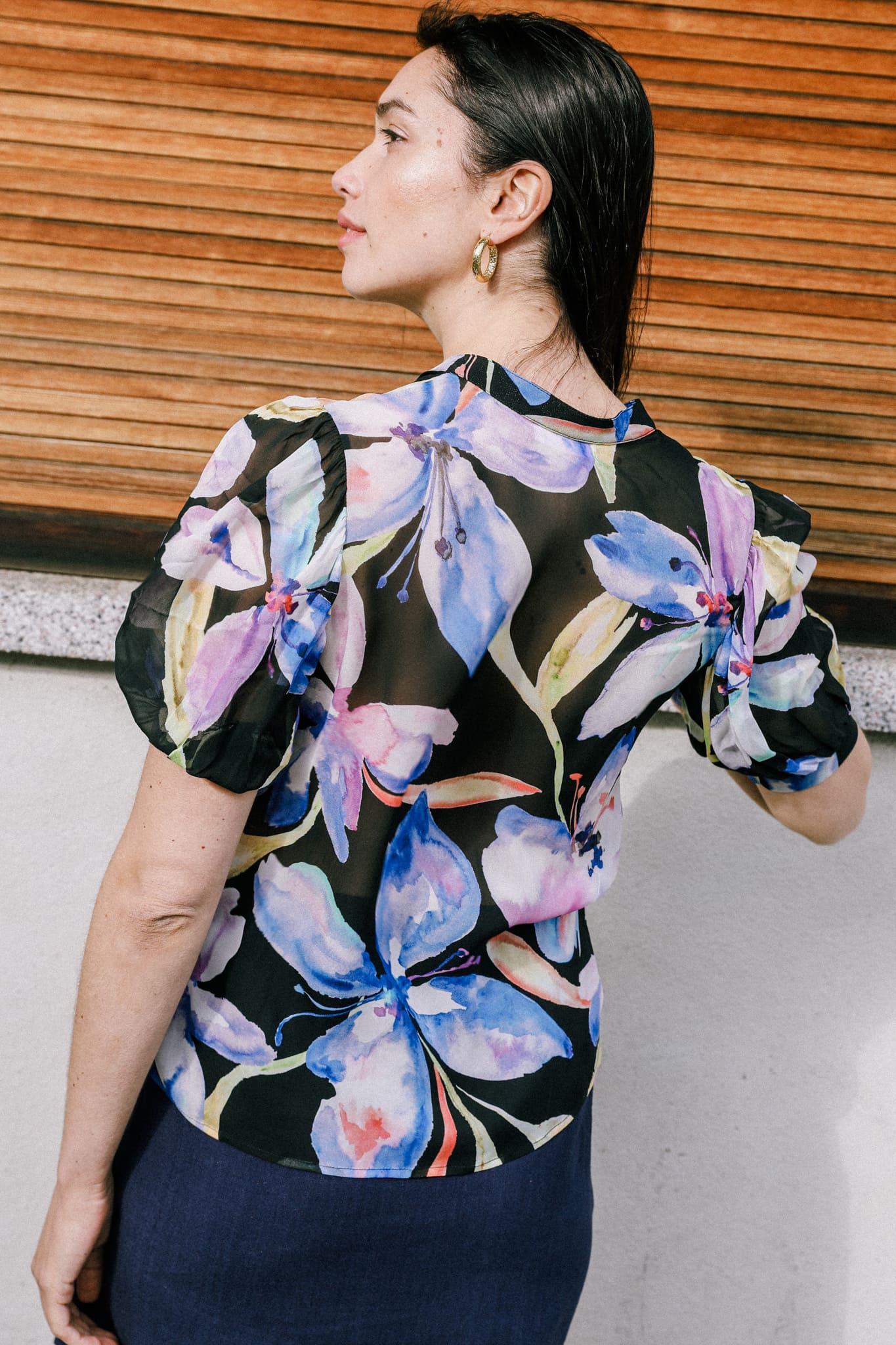 Blouse Magnolia black - Avani Apparel