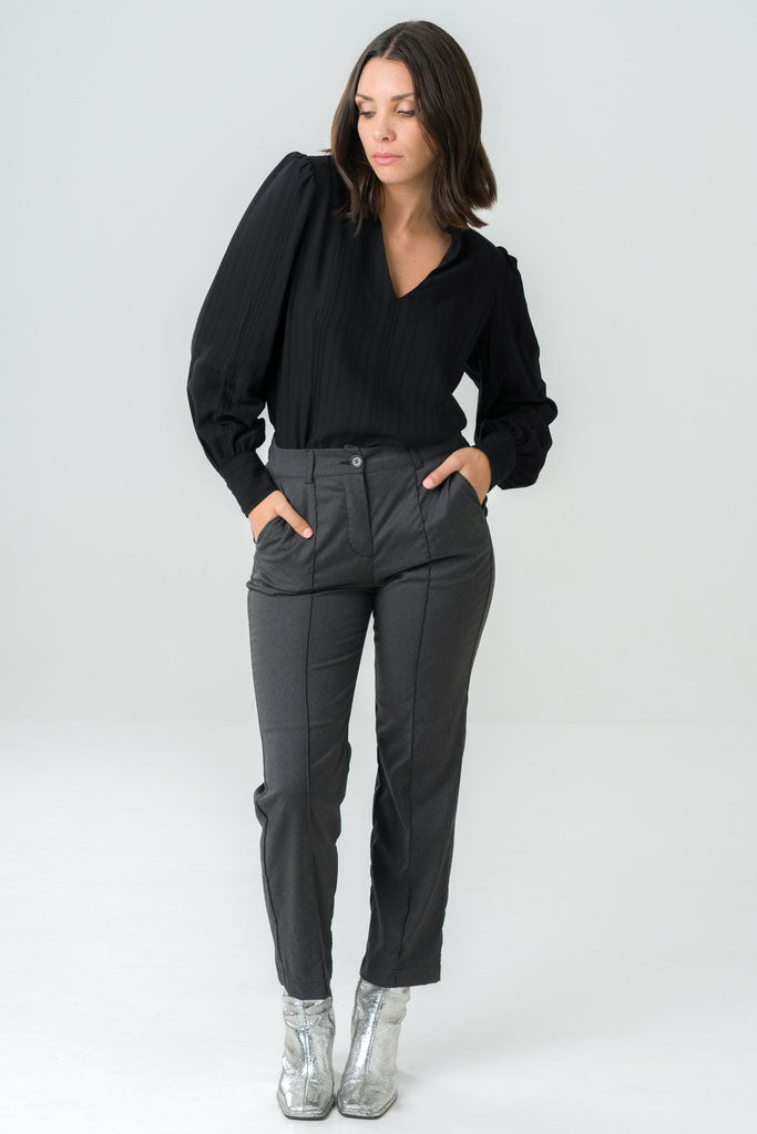 Blouse Orchidée black - Avani Apparel
