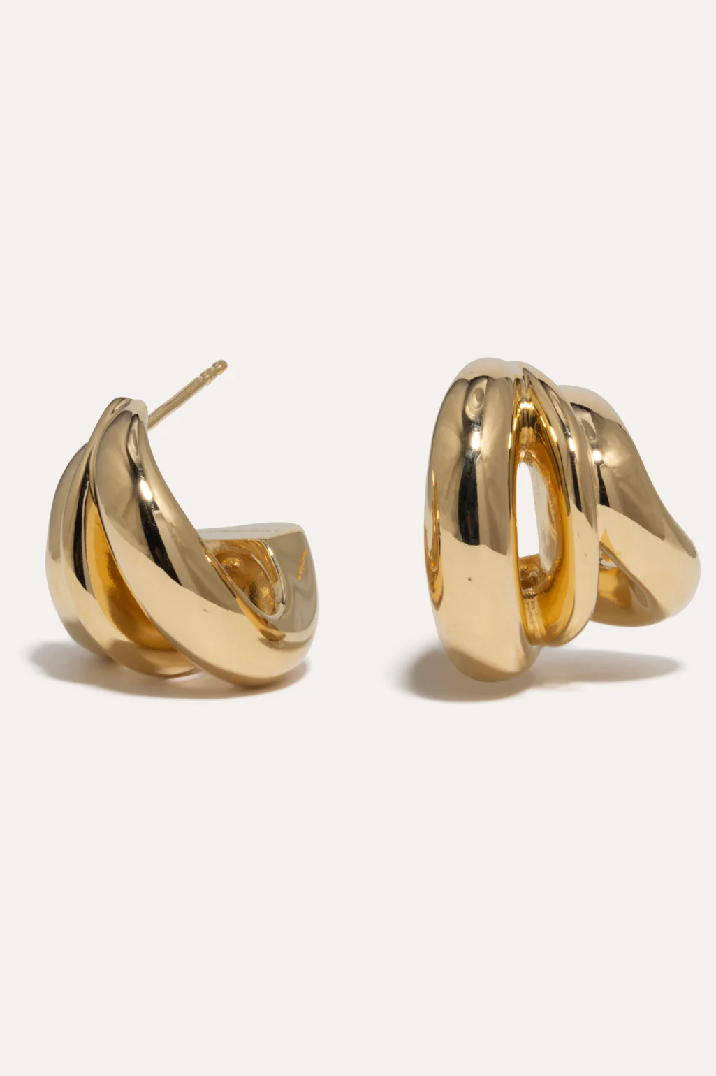 Dollop earrings gold - Completedworks