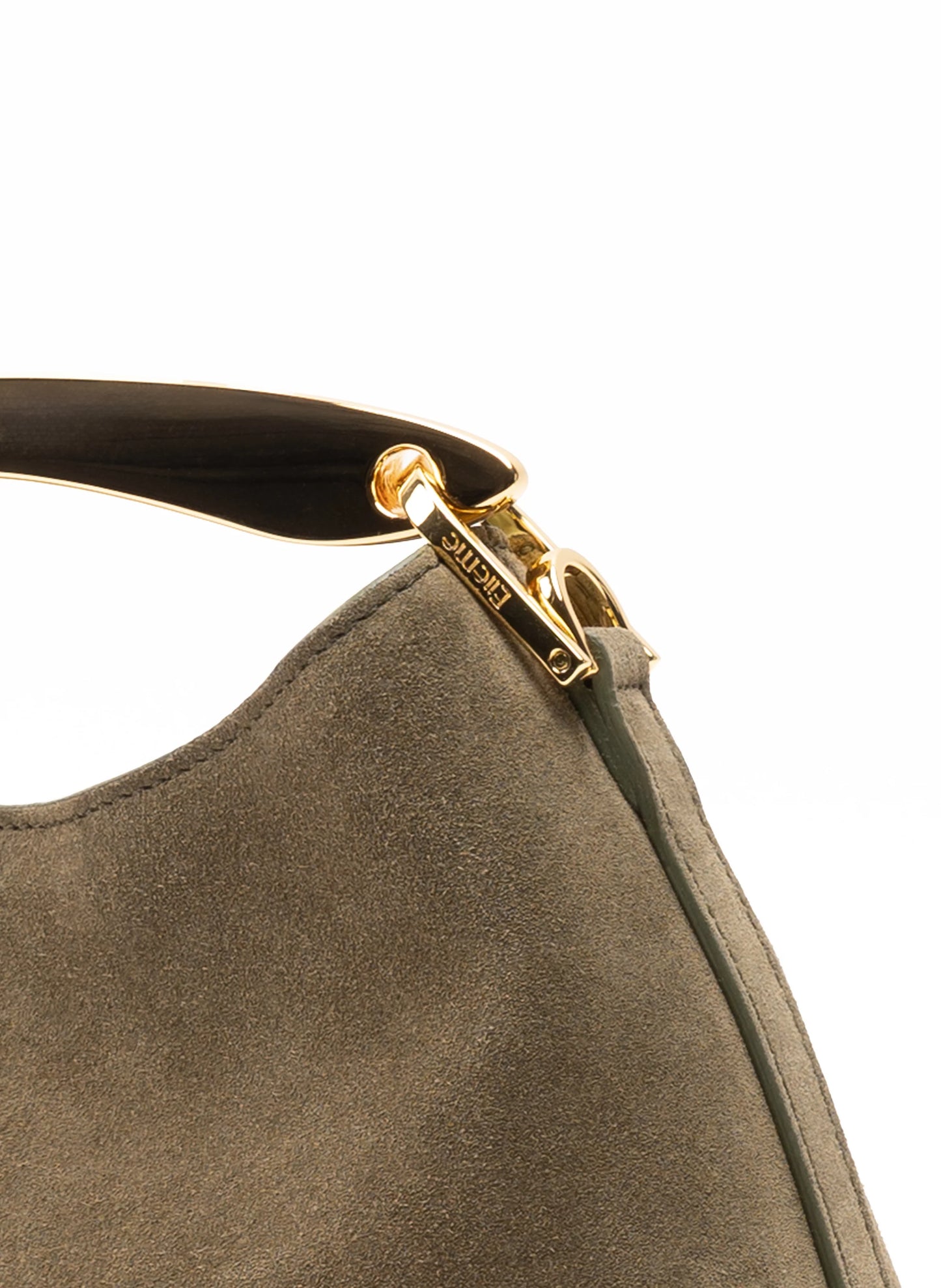 Truffle mini Boomerang suede bag - Elleme