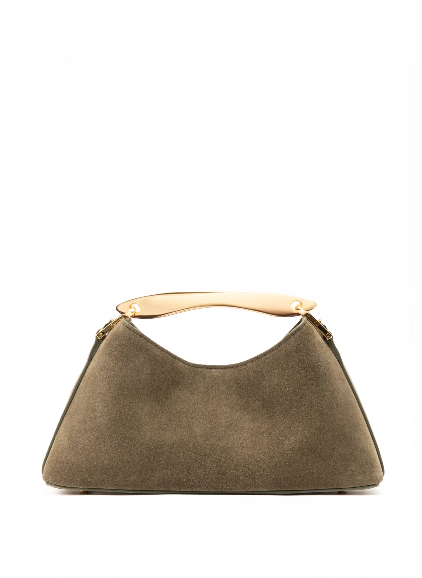 Truffle mini Boomerang suede bag - Elleme