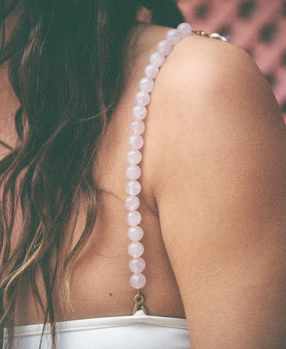 Pink quartz Petra straps designed to foster self-love, care, compassion, and friendship.