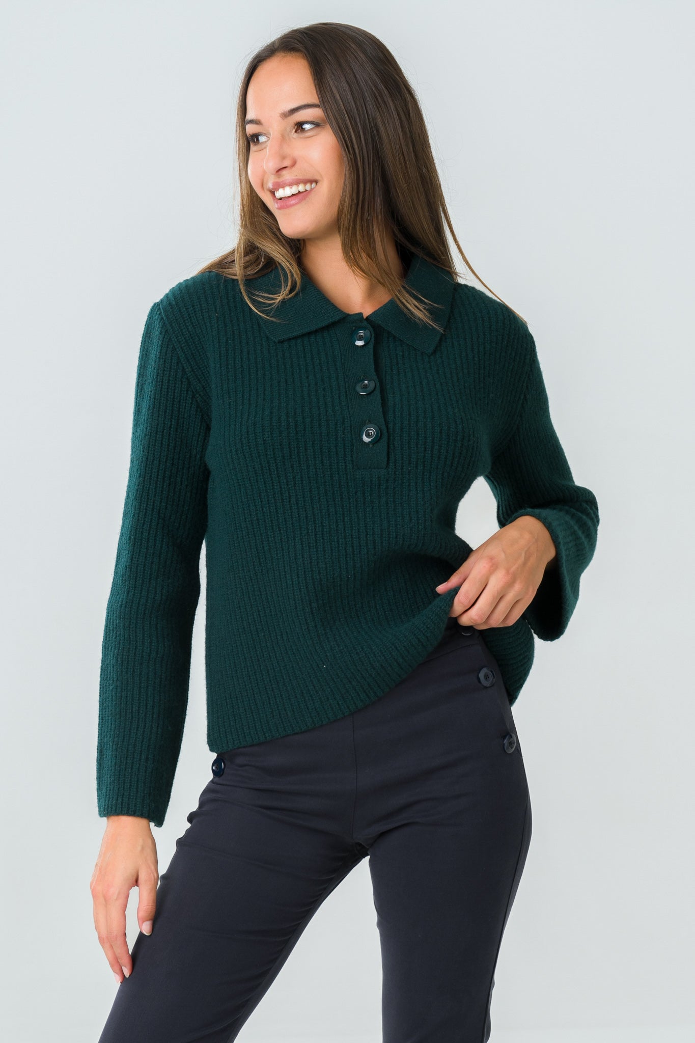 Sweater Torreya green - Avani Apparel