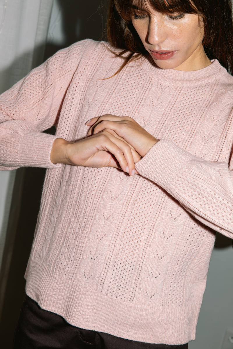 Sweater Cosmos pink - Avani Apparel