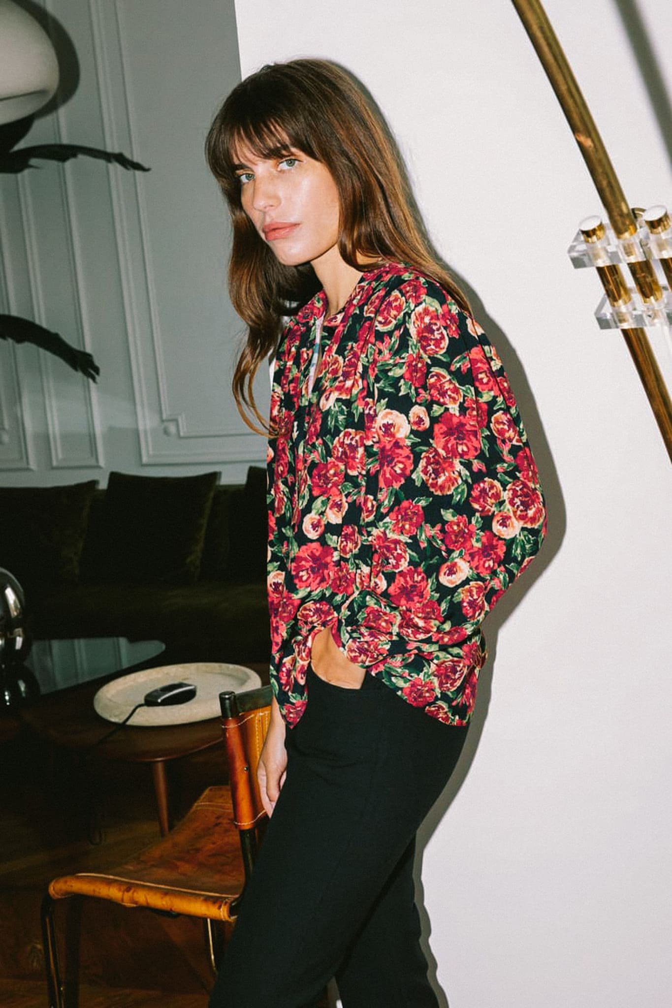 Blouse Hortensia red - Avani Apparel