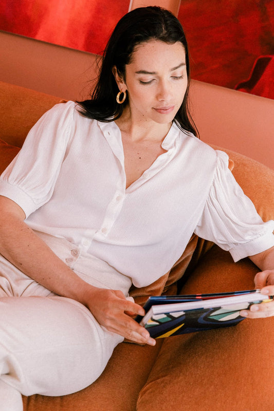 Blouse Magnolia white - Avani Apparel
