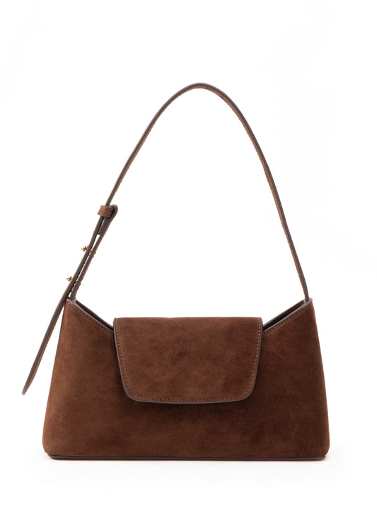 Brown Envelope suede bag - Elleme