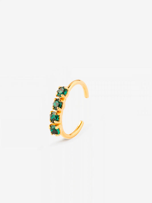 Jacob ear cuff emerald - April Please