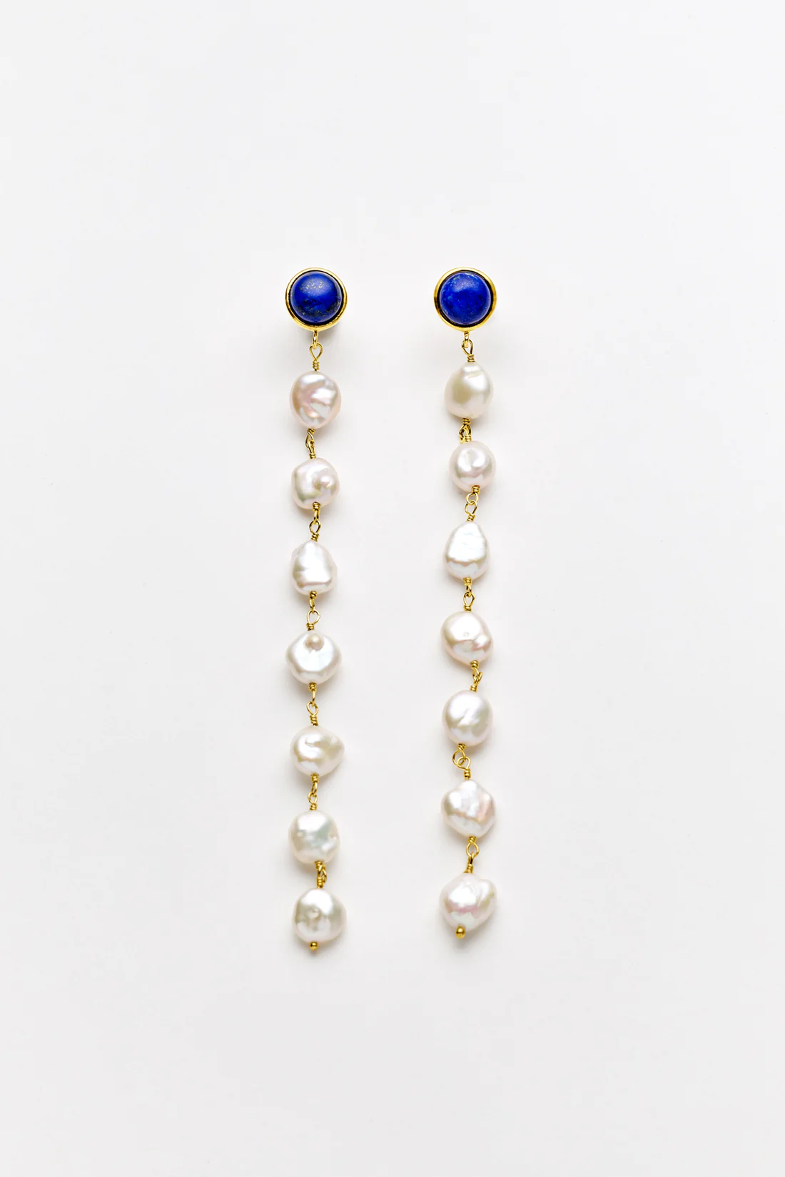 Daria lapis pearl earrings - Buccarello