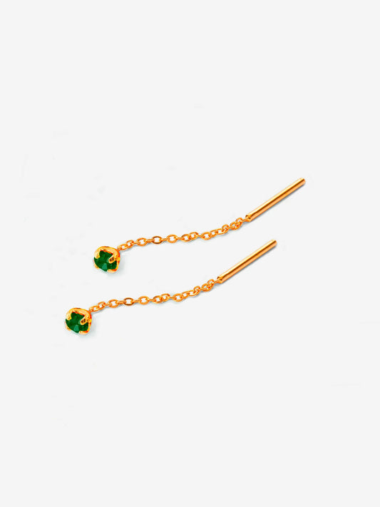 Marius emerald earrings - April Please