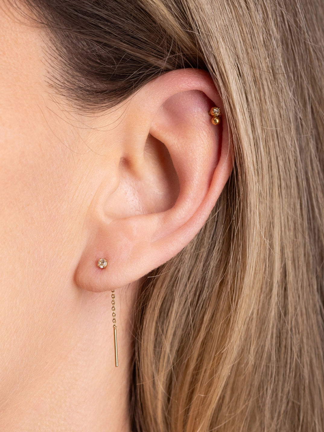 Marius champagne earrings - April Please