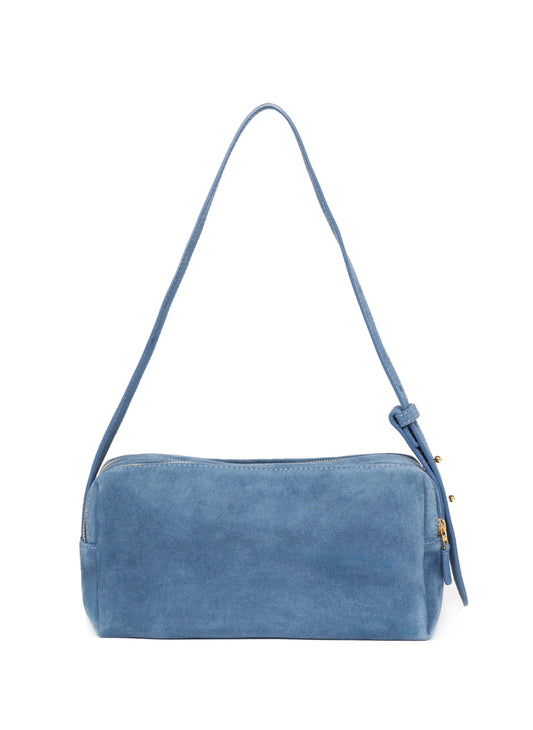 Blue Trousse suede bag - Elleme