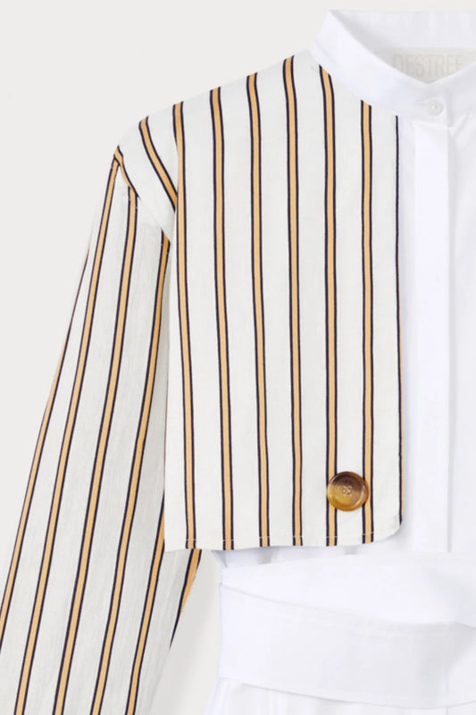 White and striped dress - Destree