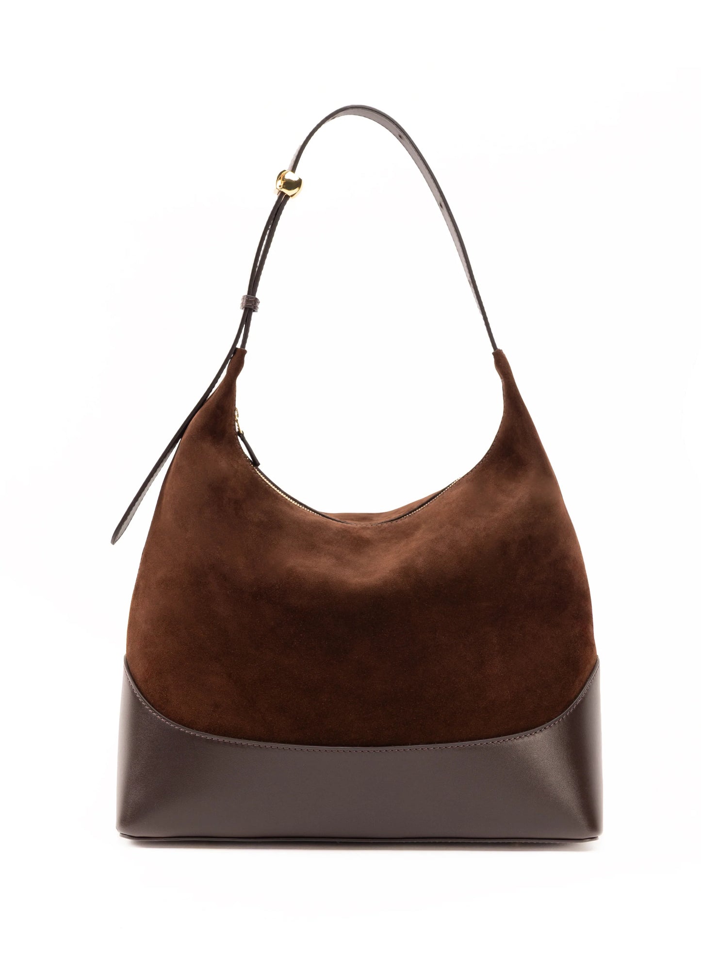 Brown Loop Large suede/leather bag - Elleme