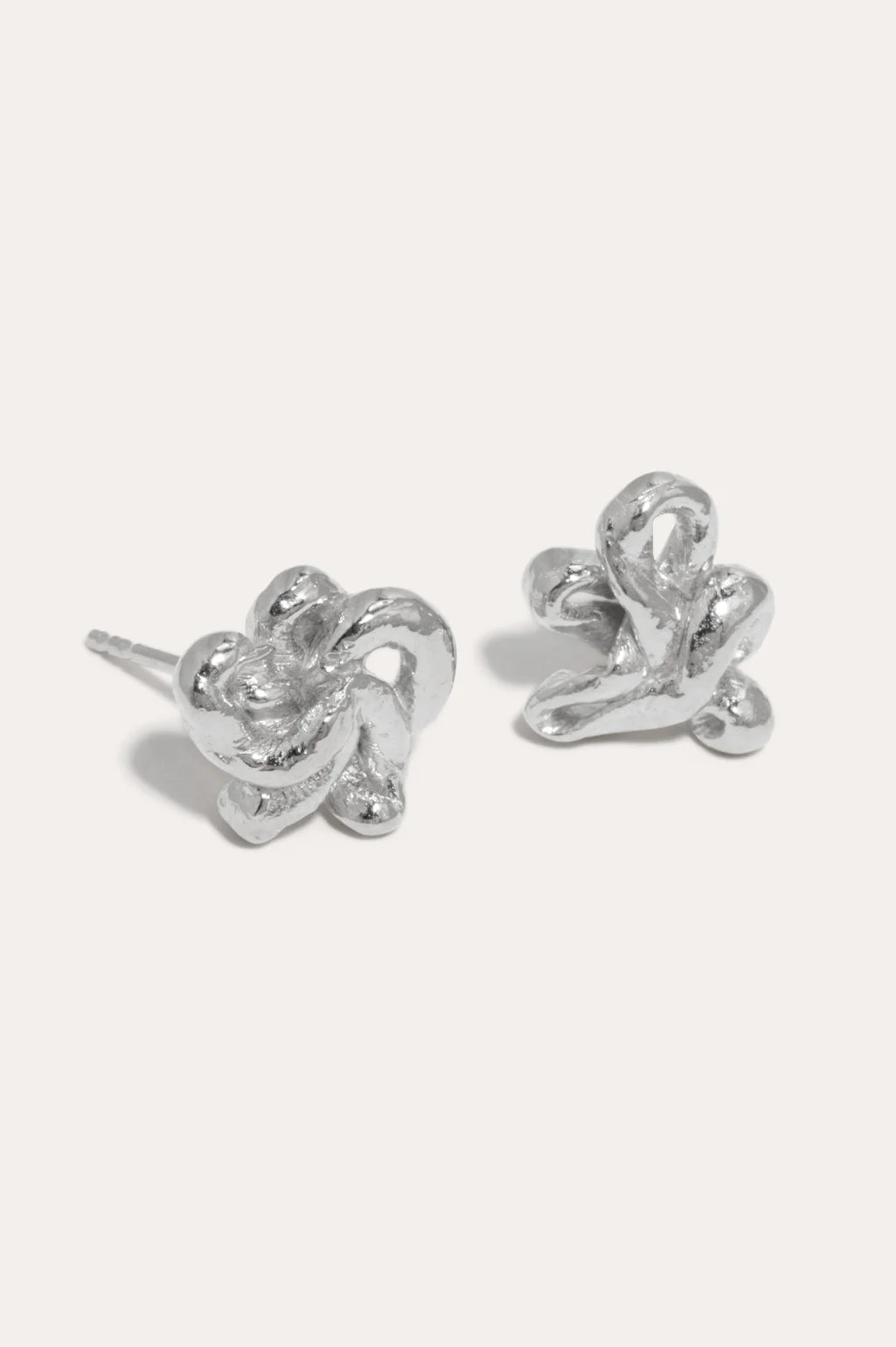 Swirls silver earrings - Completedworks