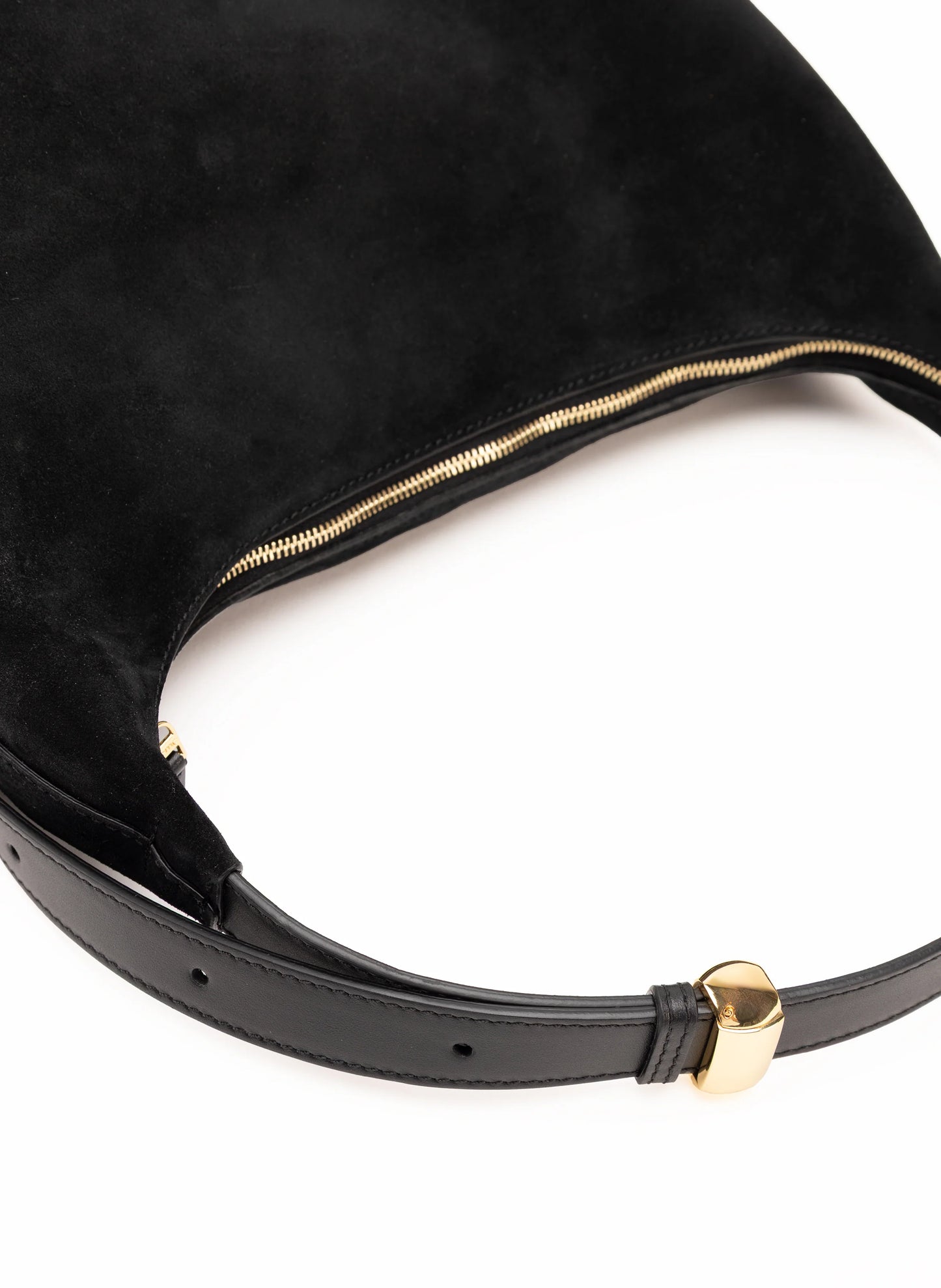 Black Loop Large suede/leather bag - Elleme