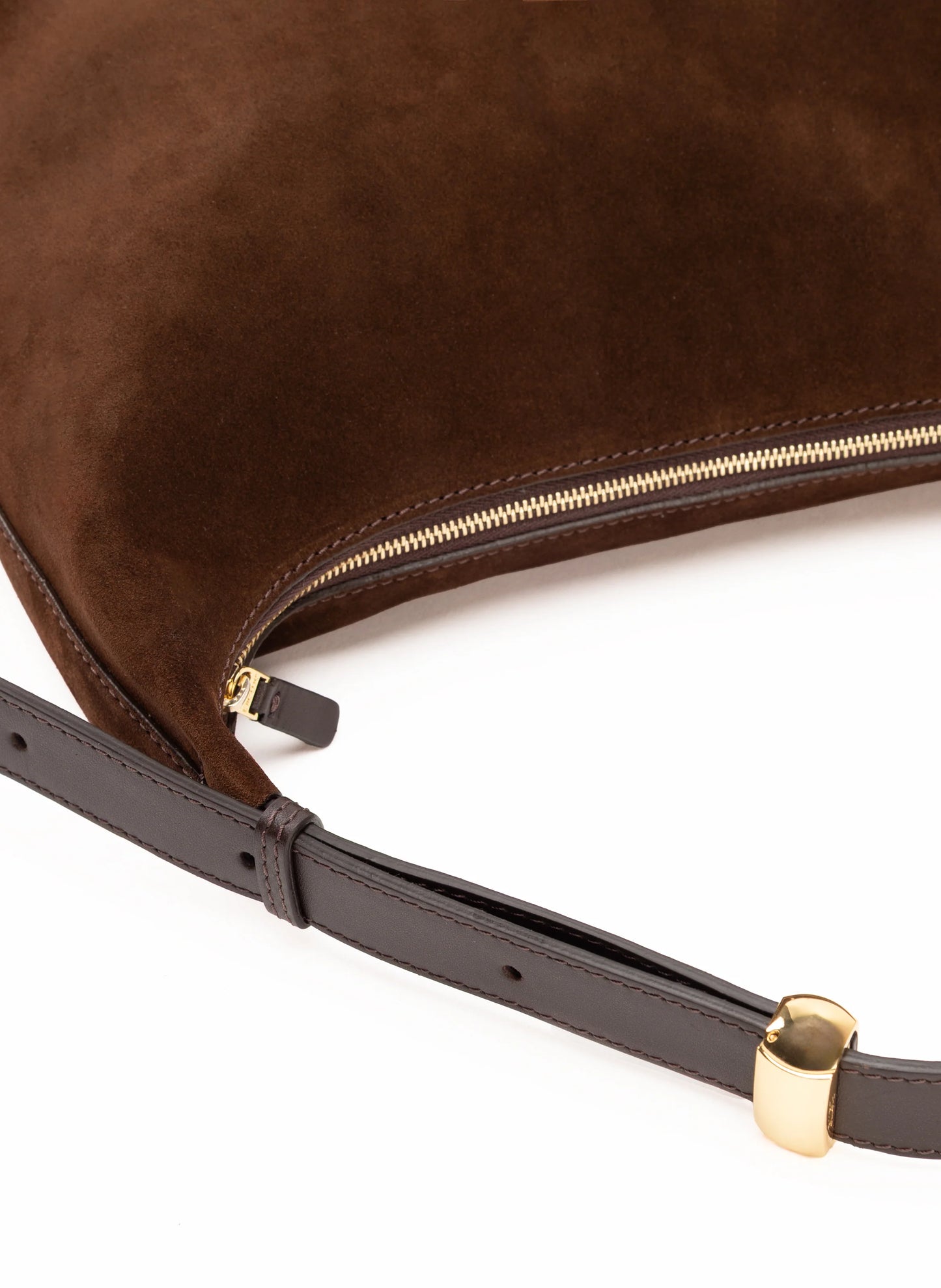 Brown Loop Large suede/leather bag - Elleme